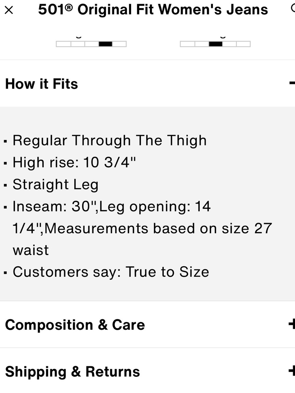 Levi’s 501 Original Fit Women’s Jeans - Picture 13 of 15